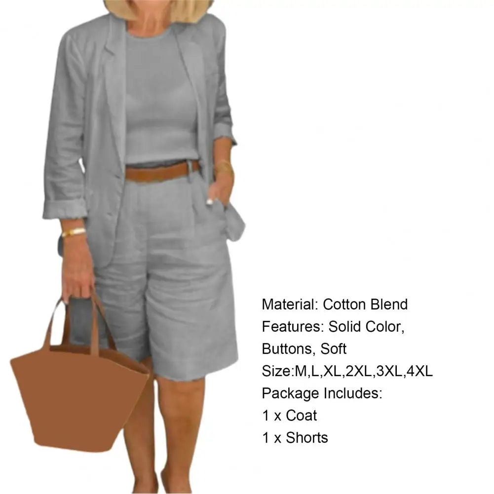 Summer Fashion Solid Color Two Piece Set - MERGE.DAY.1.FREESTYLE