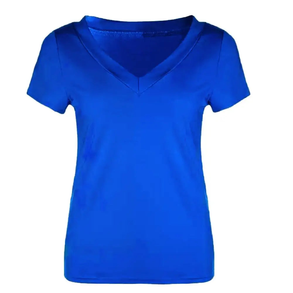 Slim Fit Plus Size T-Shirt Women Top Solid Color Short Sleeve - MERGE.DAY.1.FREESTYLE