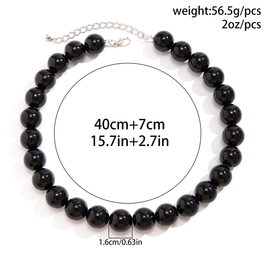 black bead necklace - MERGE.DAY.1.FREESTYLE