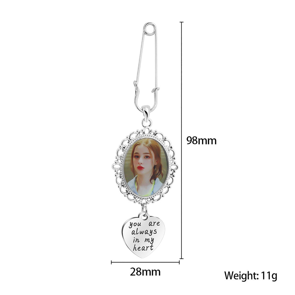 Customizable Photo Brooches Non-Reflective Fixing Clothes Lapel Pins Jewelry - MERGE.DAY.1.FREESTYLE