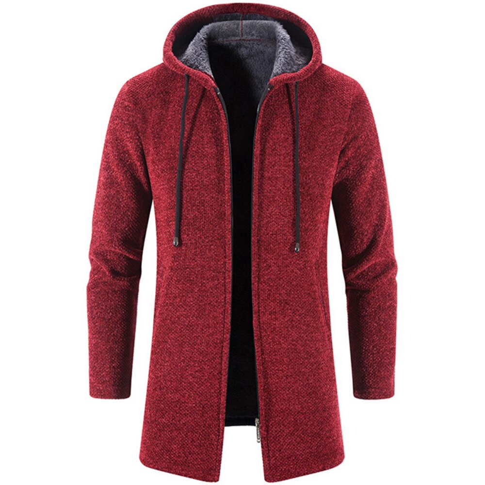 Cashmere Men's Cardigan Chenille Outer Sweater Coat Windbreaker - MERGE.DAY.1.FREESTYLE