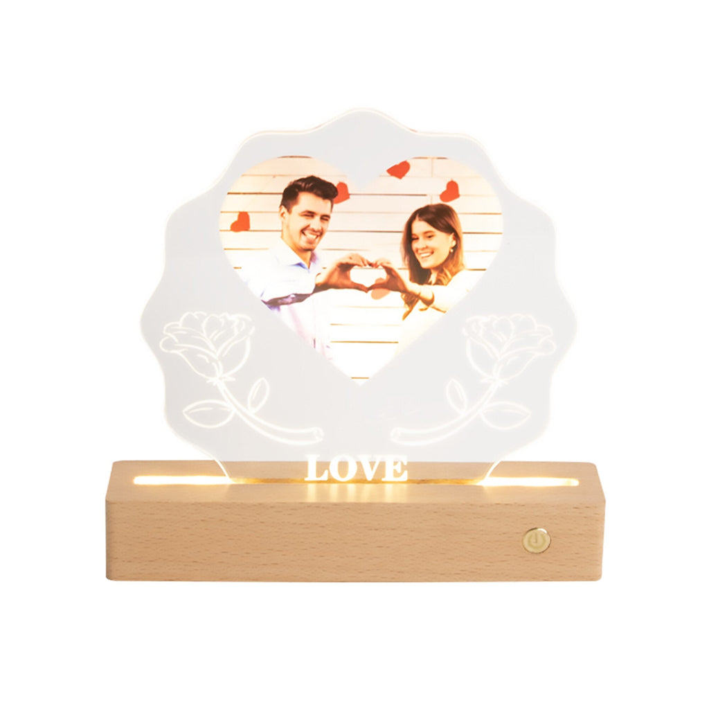 3D Love Lamp Acrylic LED Night Light Customized Photos Valentines Day Gift - MERGE.DAY.1.FREESTYLE