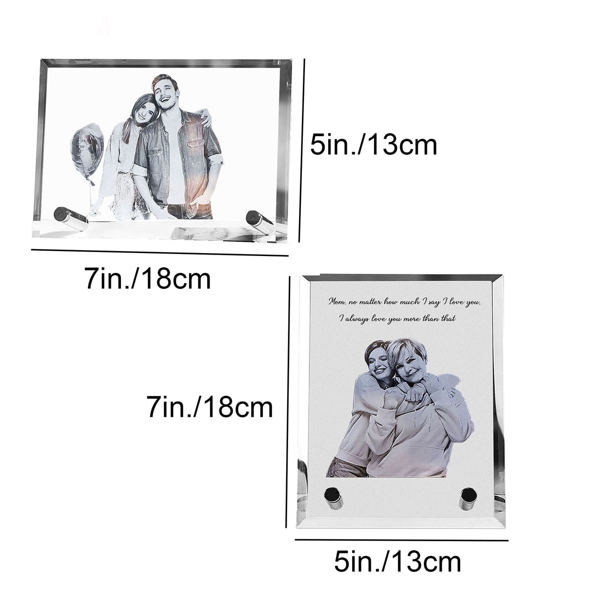 Customized Crystal Family Lovers Photo Album Image Laser Photo Frame - MERGE.DAY.1.FREESTYLE
