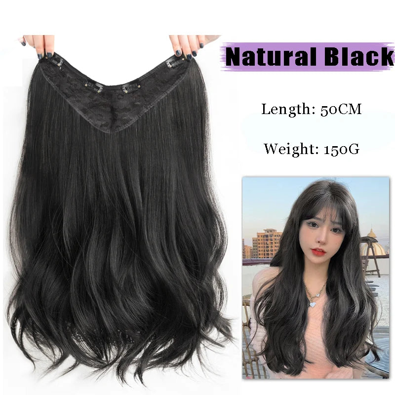 AOSI Part Synthetic Clip In Hair Extension Long Thick Curly Natural Blonde Flase Hair Hairpieces For Women Heat Resistant - MERGE.DAY.1.FREESTYLE