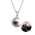 Custom Projection Photo Necklace Star Moon Necklace - MERGE.DAY.1.FREESTYLE