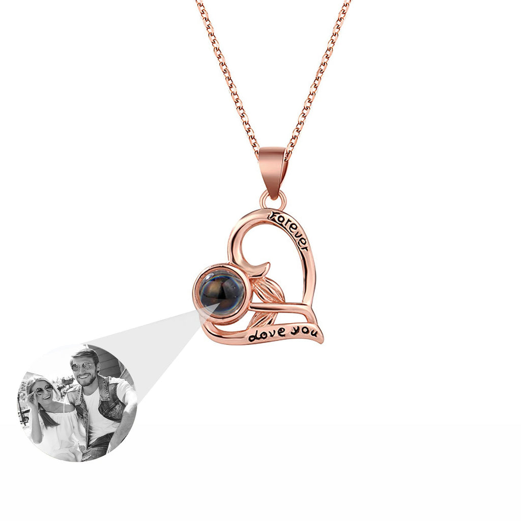 Flowers that can be customized for photos Projection Necklace Pendant Jewelry - MERGE.DAY.1.FREESTYLE