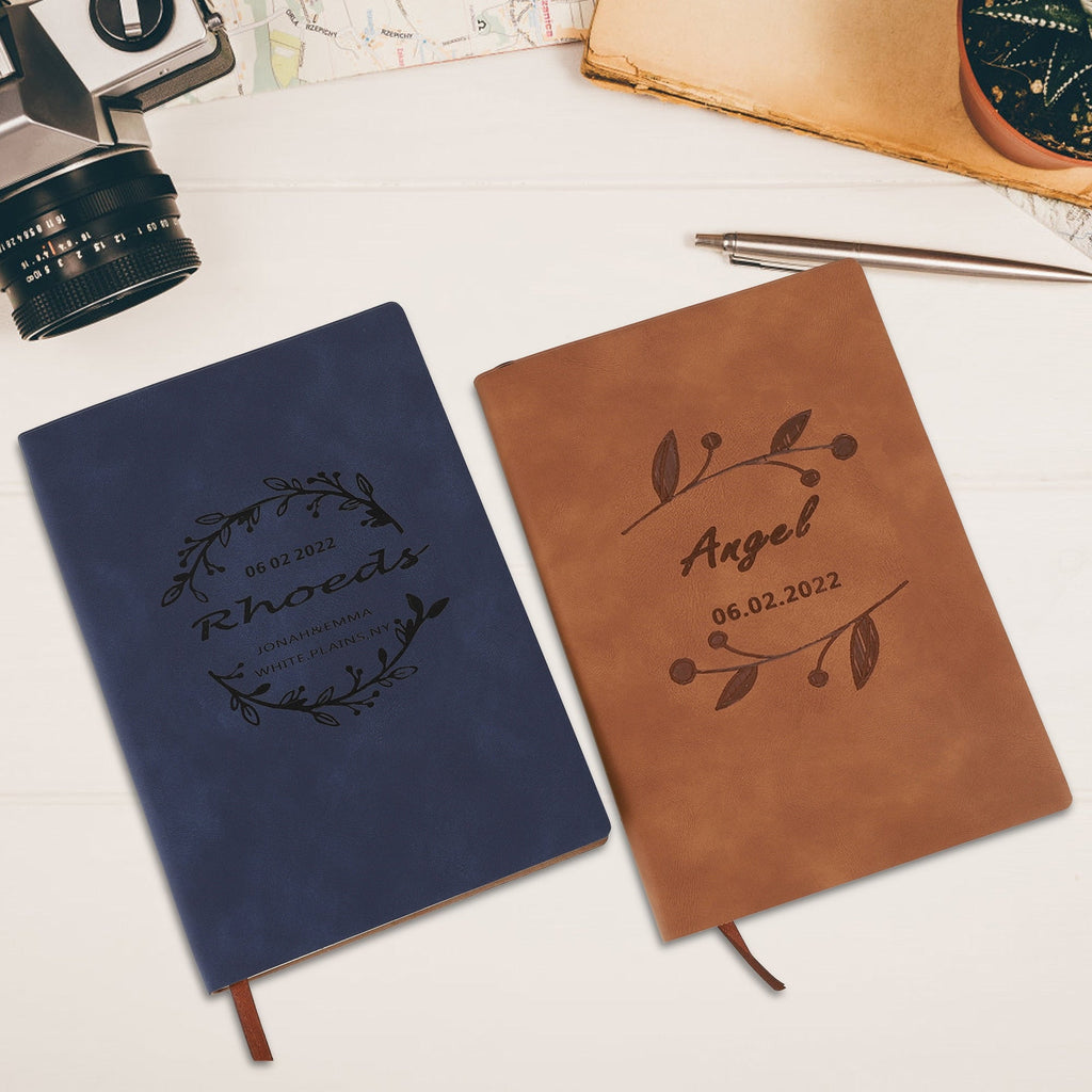 Customized DIY Leather Notebooks Soft Cover Business A5 Journals - MERGE.DAY.1.FREESTYLE