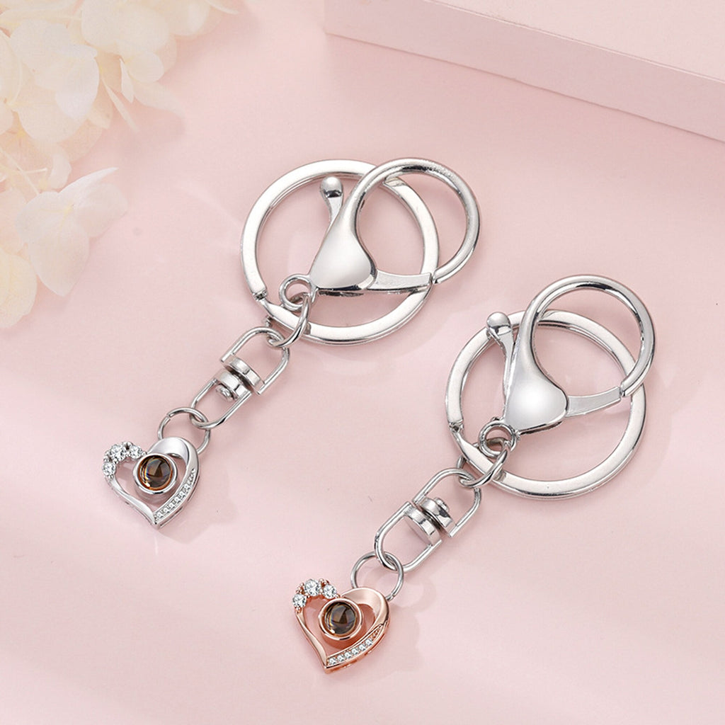 Custom Photo Projection Keychain Simple Style love Projection Keychain - MERGE.DAY.1.FREESTYLE