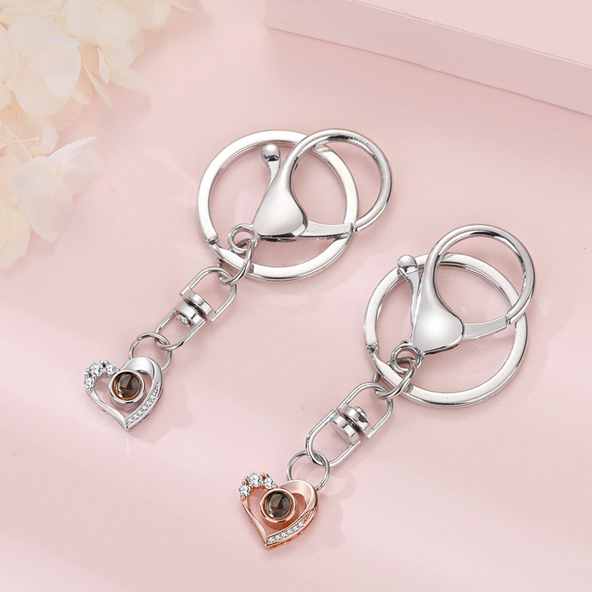 Custom Photo Projection Keychain Simple Style love Projection Keychain - MERGE.DAY.1.FREESTYLE