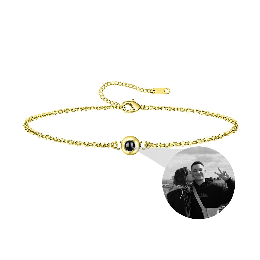 Customizable Photo Titanium Steel Woven Bracelet is About Color Projection Photos - MERGE.DAY.1.FREESTYLE