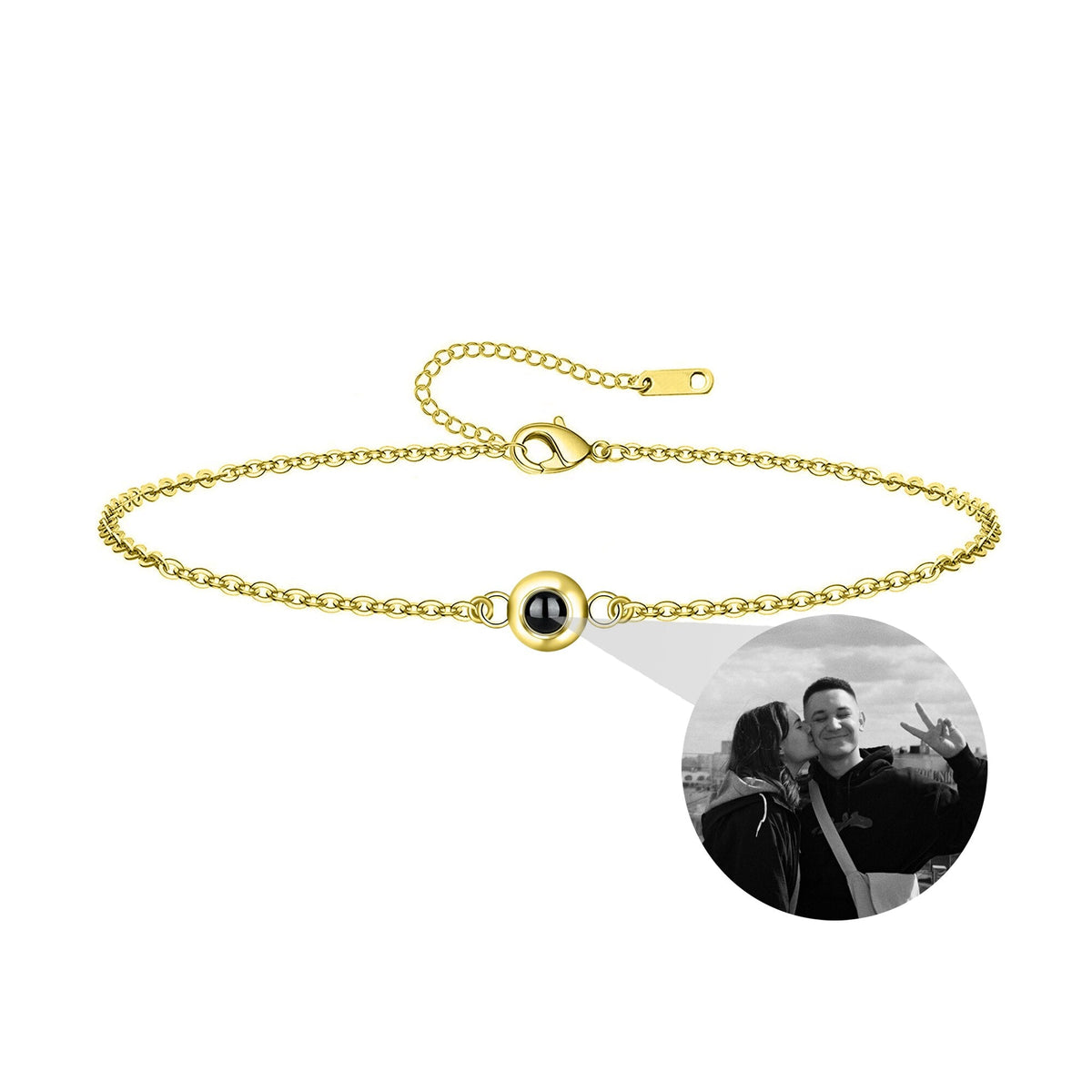 Customizable Photo Titanium Steel Woven Bracelet is About Color Projection Photos - MERGE.DAY.1.FREESTYLE