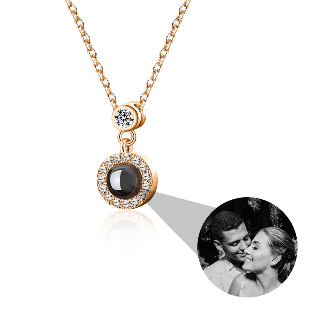 Customizable Photo Projection Necklace Couple Girlfriend Couple Jewelry - MERGE.DAY.1.FREESTYLE