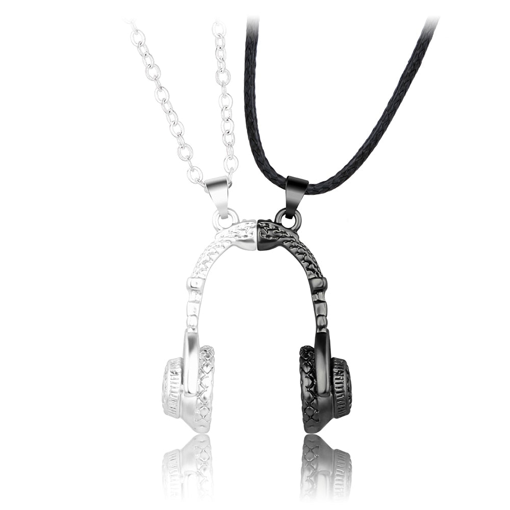 Headset Couple Necklace Magnet Necklaces Personalized Creative jewelry - MERGE.DAY.1.FREESTYLE