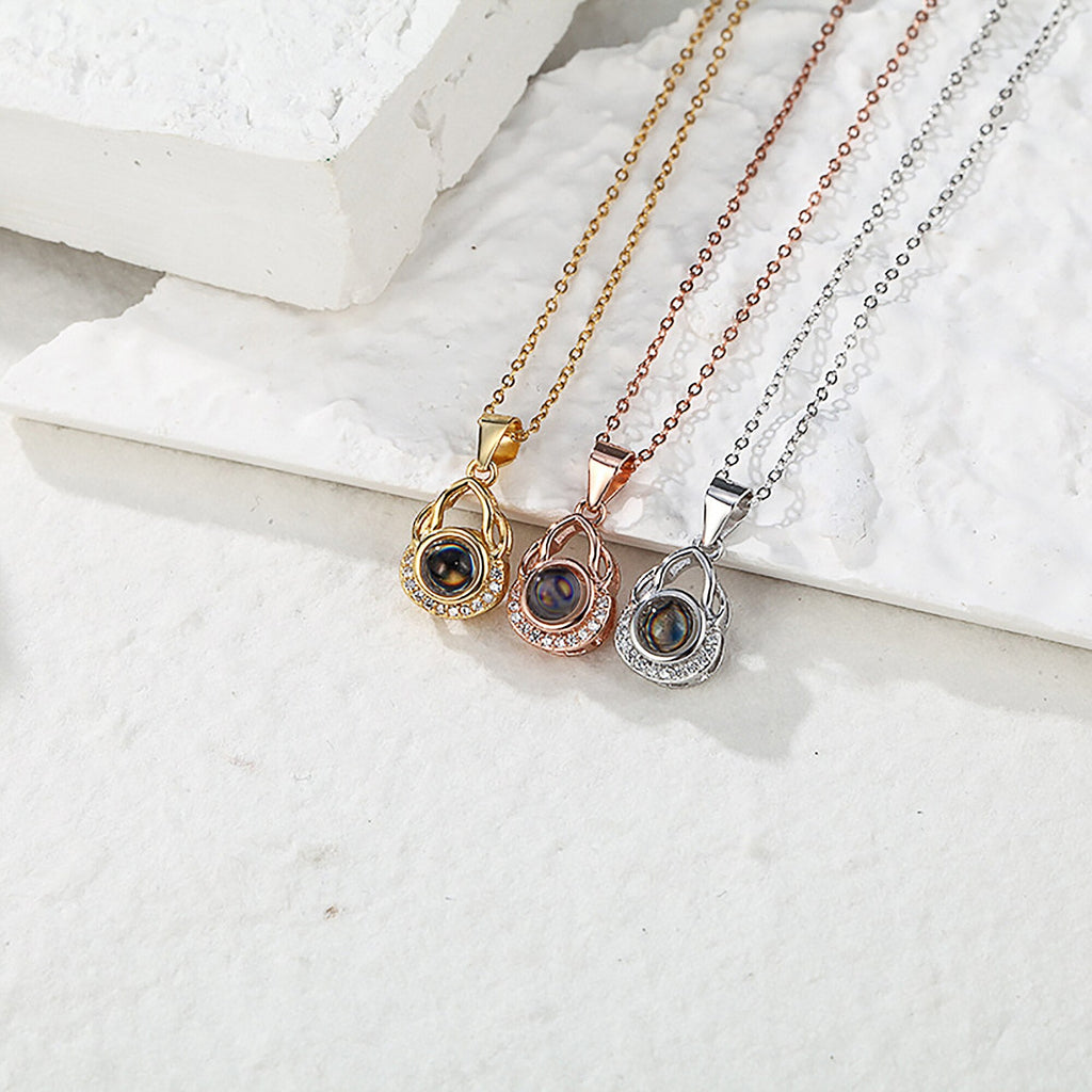 Valentine's Day Gift Photo Custom Projection Necklace Simple Shaped Projection Necklace - MERGE.DAY.1.FREESTYLE