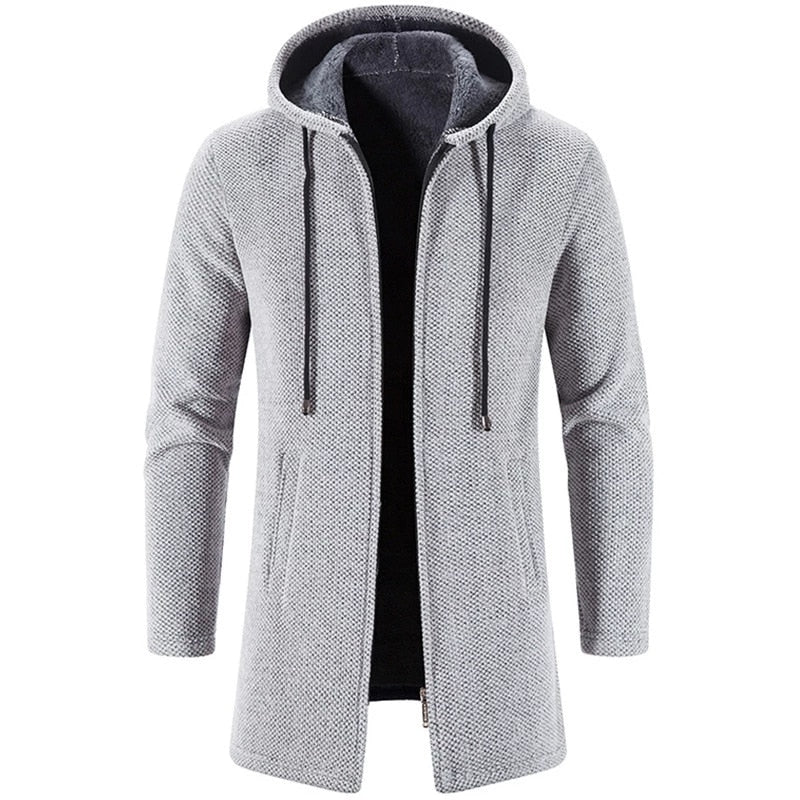 Cashmere Men's Cardigan Chenille Outer Sweater Coat Windbreaker - MERGE.DAY.1.FREESTYLE