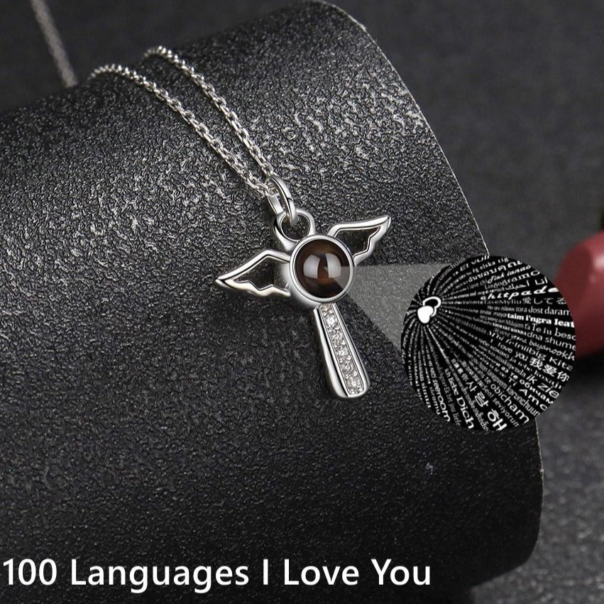 Angels Photo Custom Projection Necklace For Women Personalized Pendant Jewelry - MERGE.DAY.1.FREESTYLE