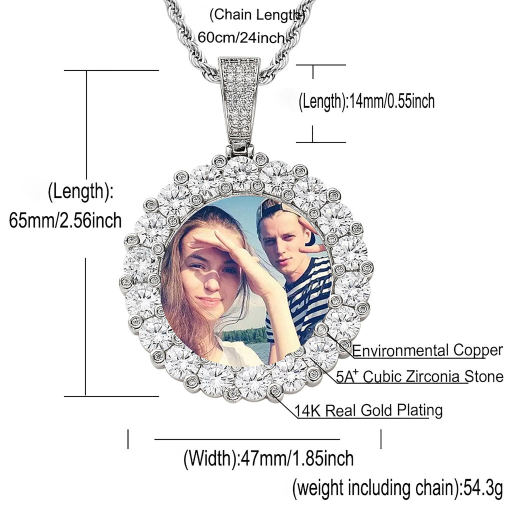 Customizable photoMen's Fashion Inlaid Exquisite Micro-dense Zircon Hip Hop Rock Party - MERGE.DAY.1.FREESTYLE