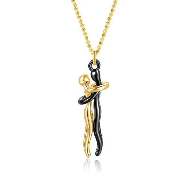 Hug Necklace Enbrace Couple Pendant - MERGE.DAY.1.FREESTYLE