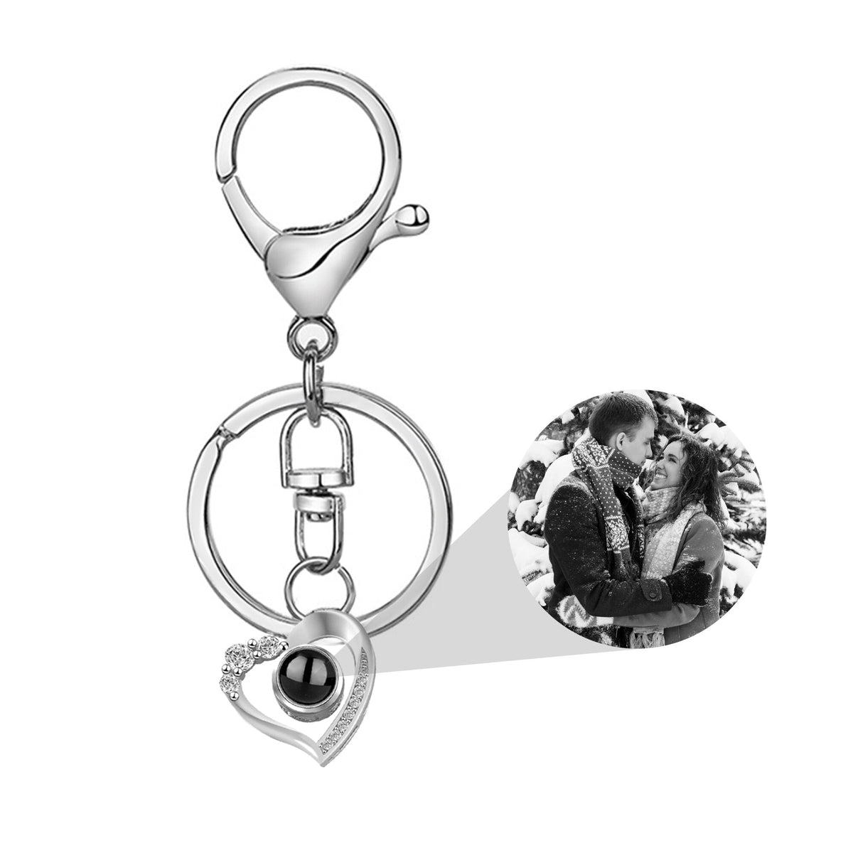 Custom Photo Projection Keychain Simple Style love Projection Keychain - MERGE.DAY.1.FREESTYLE
