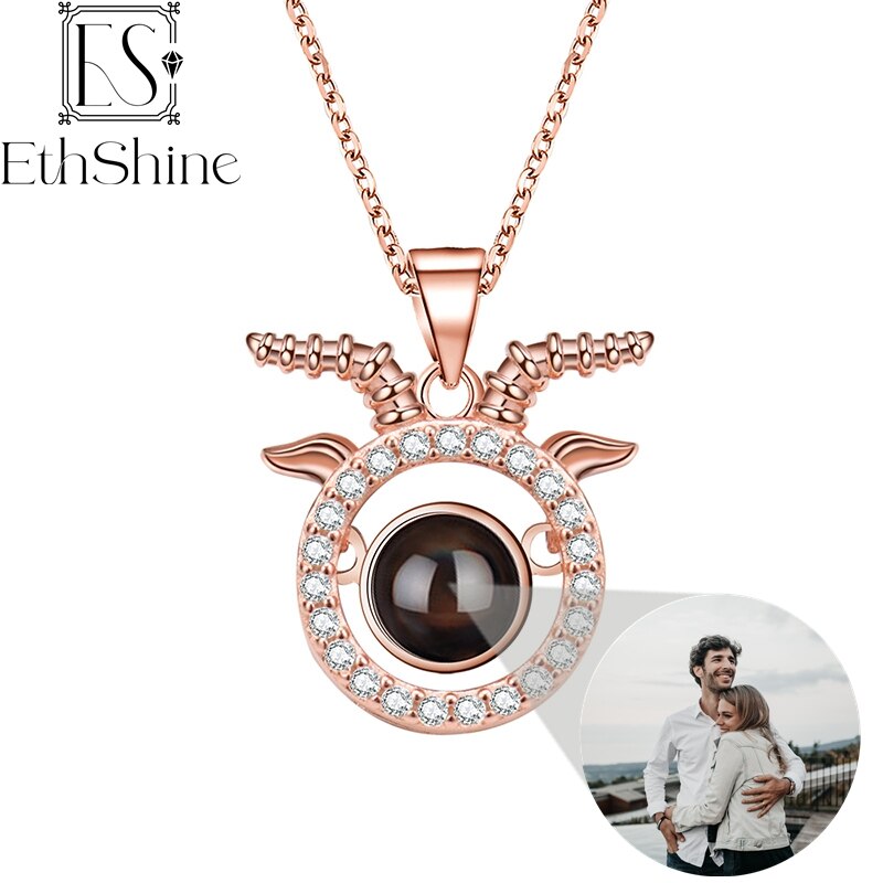 Photo Projection Necklace 12 Constellation Patterns Pendant Necklace - MERGE.DAY.1.FREESTYLE
