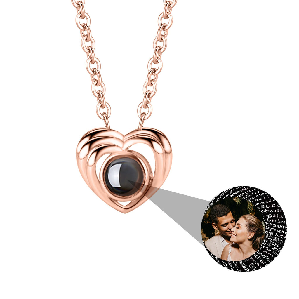 Customized photo necklace Projection Necklace Pendant For Lover Girlfriend - MERGE.DAY.1.FREESTYLE