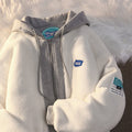 Hooded Sweatshirt Casual Thick Warm Loose Padded Jackets Coat - MERGE.DAY.1.FREESTYLE