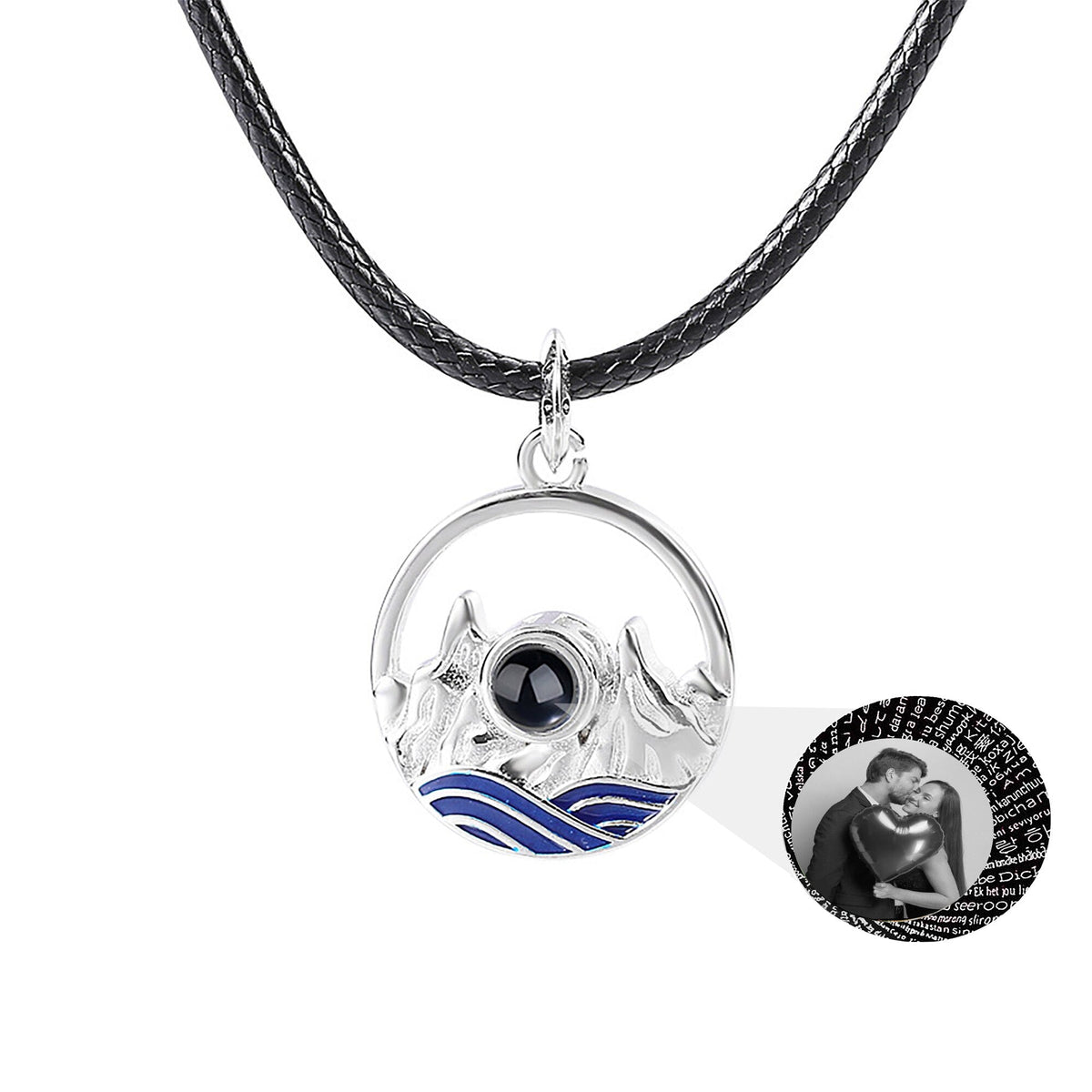Couples who can customize photos Projection Necklace Pendant Jewelry For Lover Girlfriend - MERGE.DAY.1.FREESTYLE