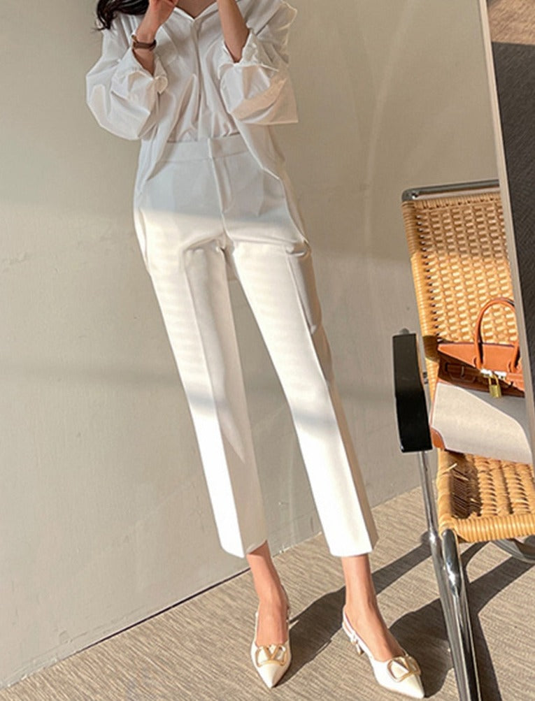 Slim Women Suit Pants Spring Summer High Waist Ladies Pencil Pants - MERGE.DAY.1.FREESTYLE