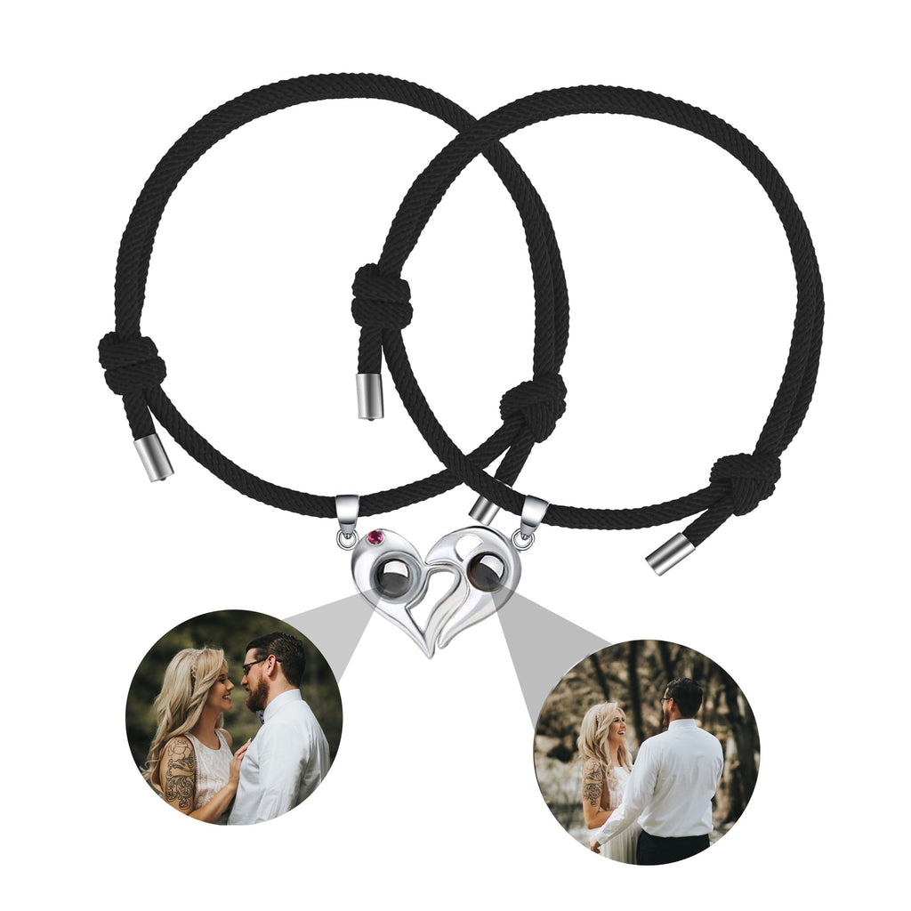 Customizable photo Projection Couple Bracelet Simple Projection Shake Bracelet - MERGE.DAY.1.FREESTYLE