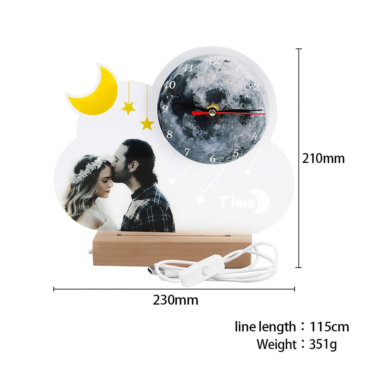 Customizable Photo Moon Lights LED Wall Lights Interior Lighting - MERGE.DAY.1.FREESTYLE