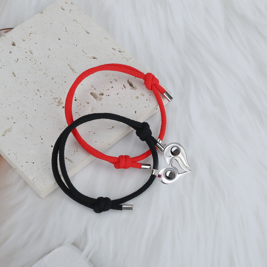 Customizable photo Projection Couple Bracelet Simple Projection Shake Bracelet - MERGE.DAY.1.FREESTYLE