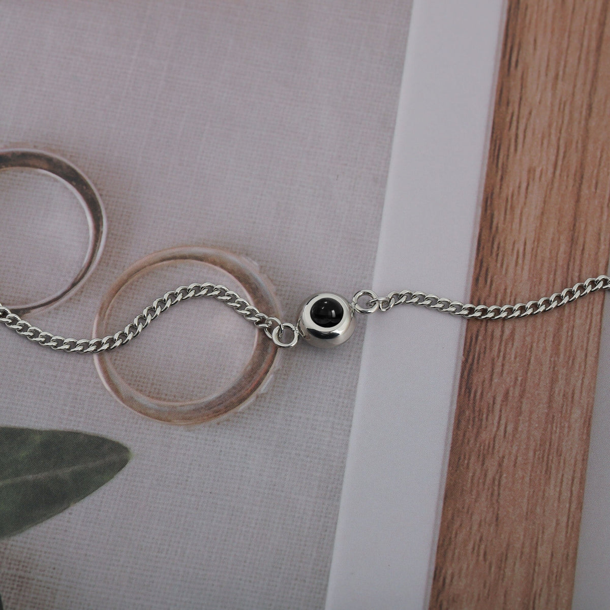 Circle Photo Projection Bracelets Personalized Custom Photo Bracelet Memorial Gift - MERGE.DAY.1.FREESTYLE
