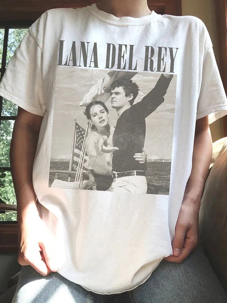 Lana Del Rey Ldr Sailing Tan T Shirt Cotton Tee Vintage Shirt - MERGE.DAY.1.FREESTYLE