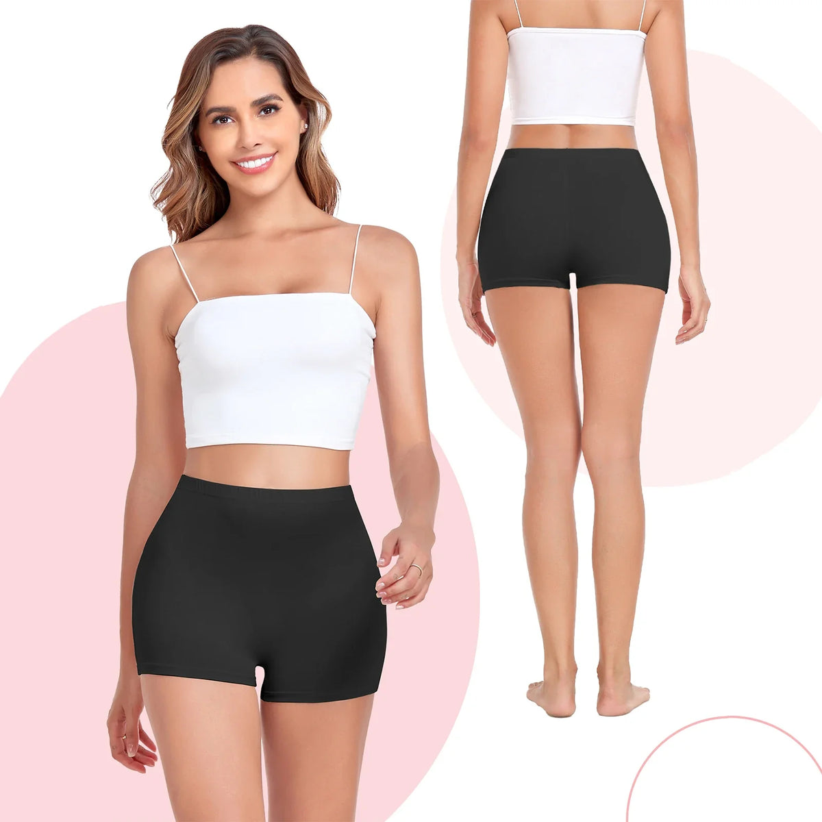 Seamless Boxers Panties Underwear Low Waist Solid Color Breathable Boyshorts - MERGE.DAY.1.FREESTYLE