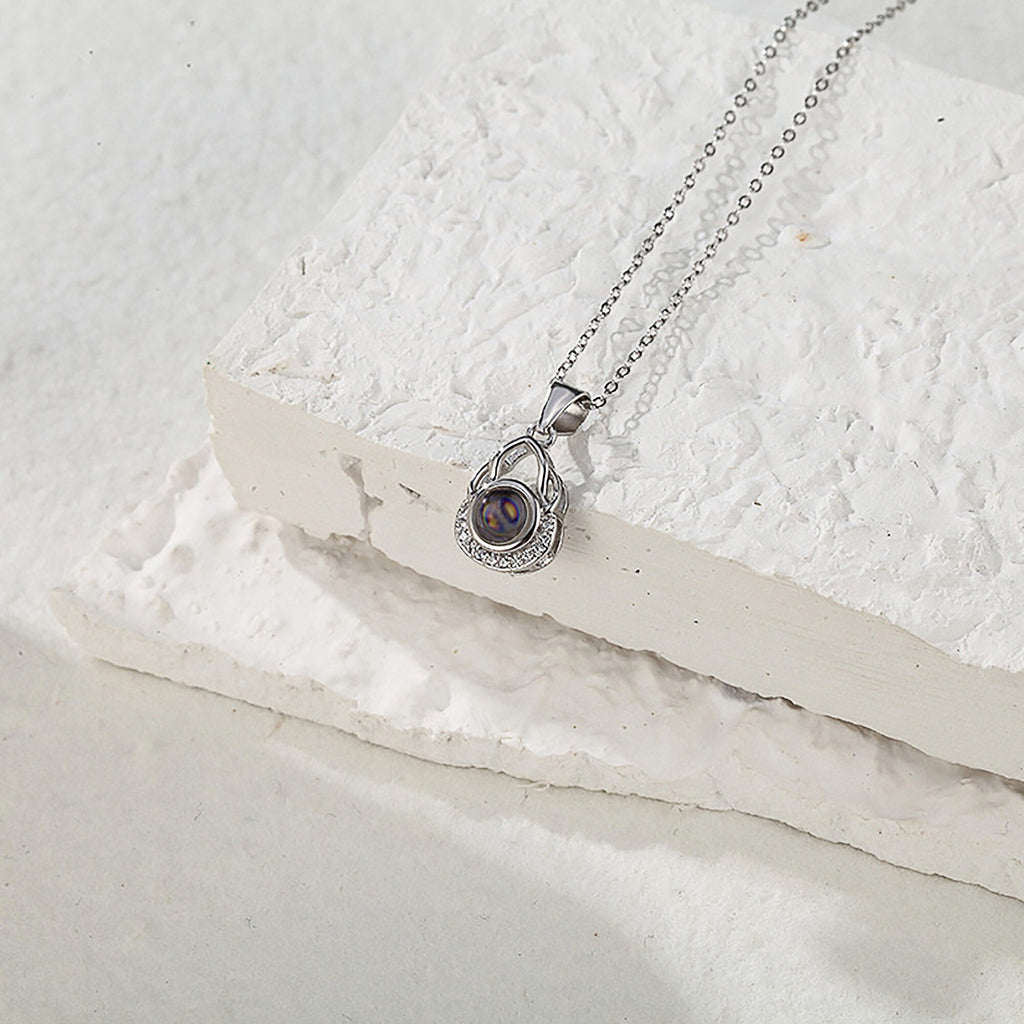 Valentine's Day Gift Photo Custom Projection Necklace Simple Shaped Projection Necklace - MERGE.DAY.1.FREESTYLE