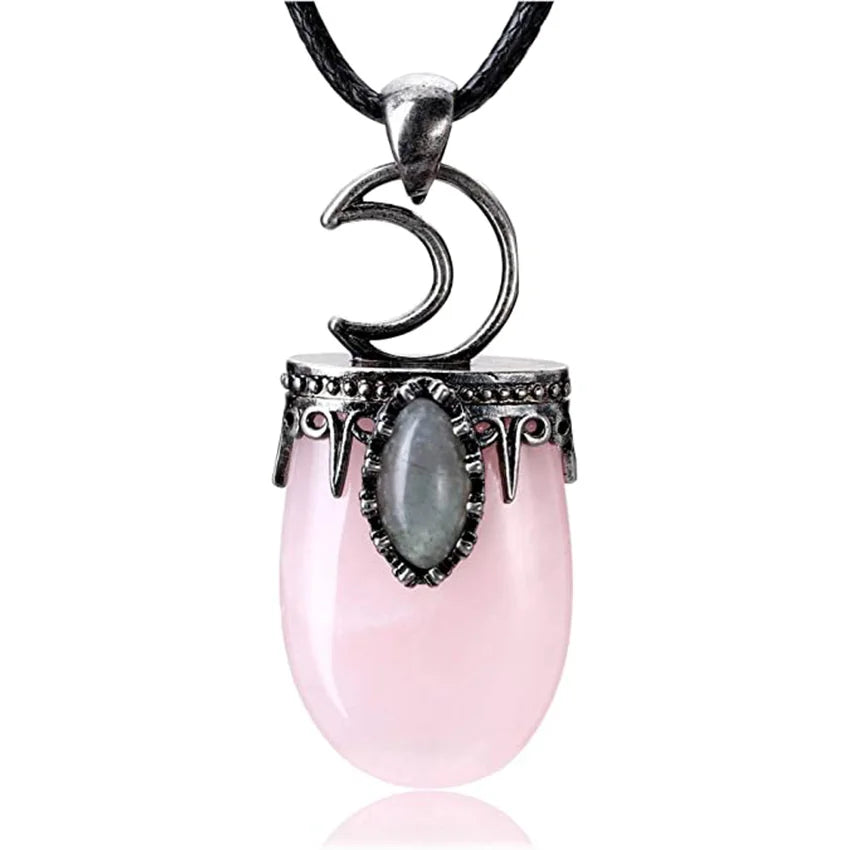 rose quartz pendant - MERGE.DAY.1.FREESTYLE
