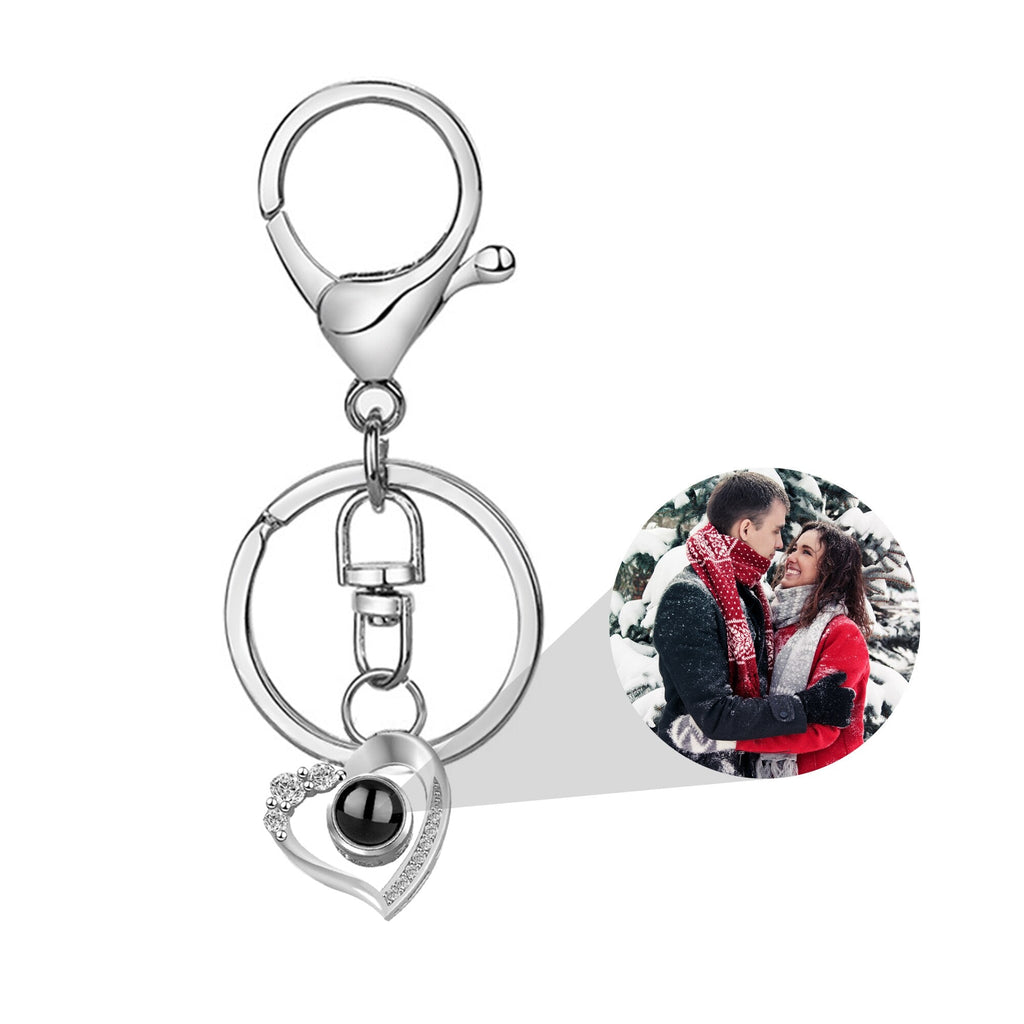 Custom Photo Projection Keychain Simple Style love Projection Keychain - MERGE.DAY.1.FREESTYLE