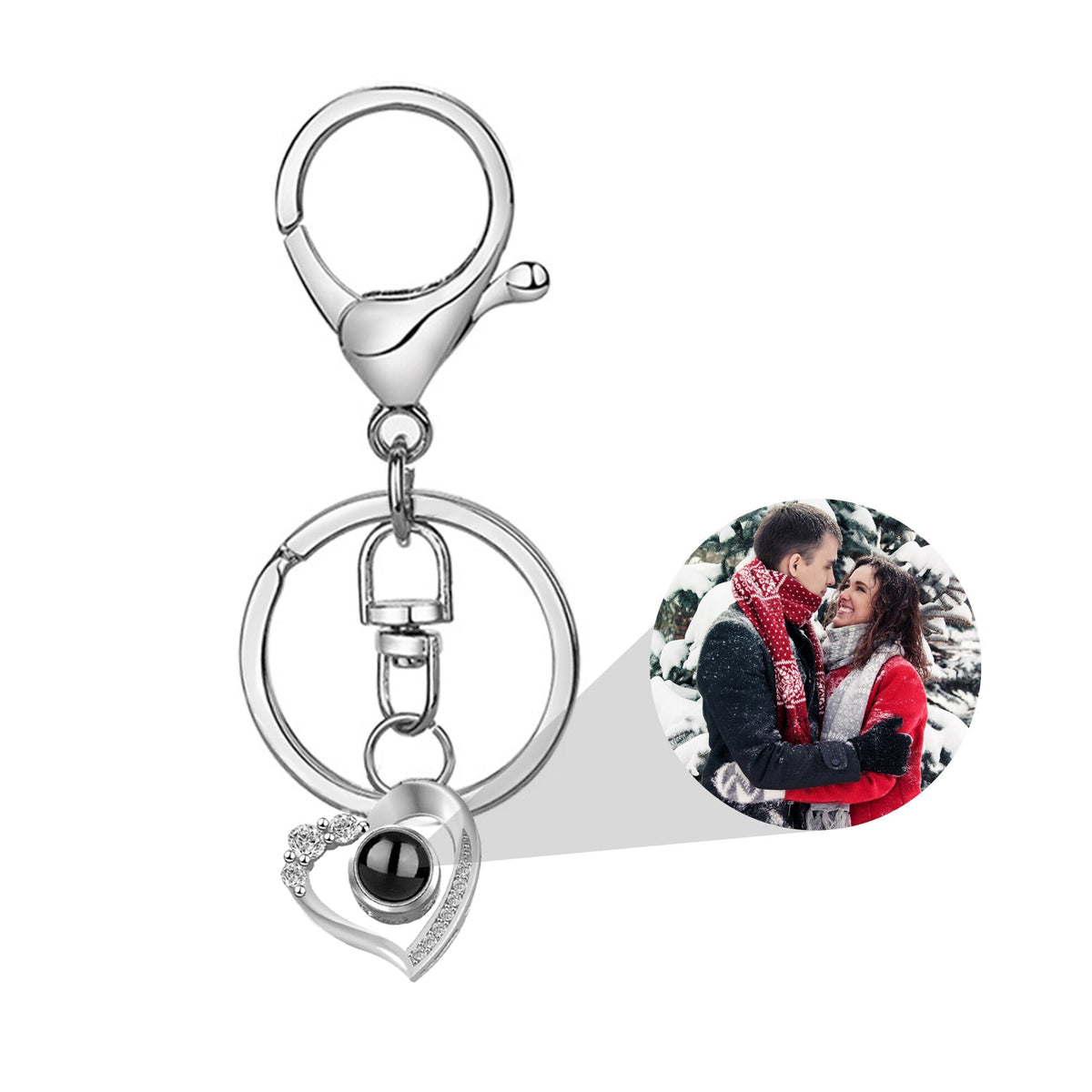 Custom Photo Projection Keychain Simple Style love Projection Keychain - MERGE.DAY.1.FREESTYLE
