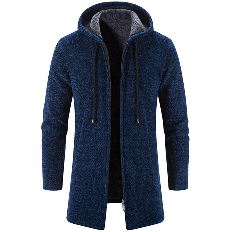 Cashmere Men's Cardigan Chenille Outer Sweater Coat Windbreaker - MERGE.DAY.1.FREESTYLE