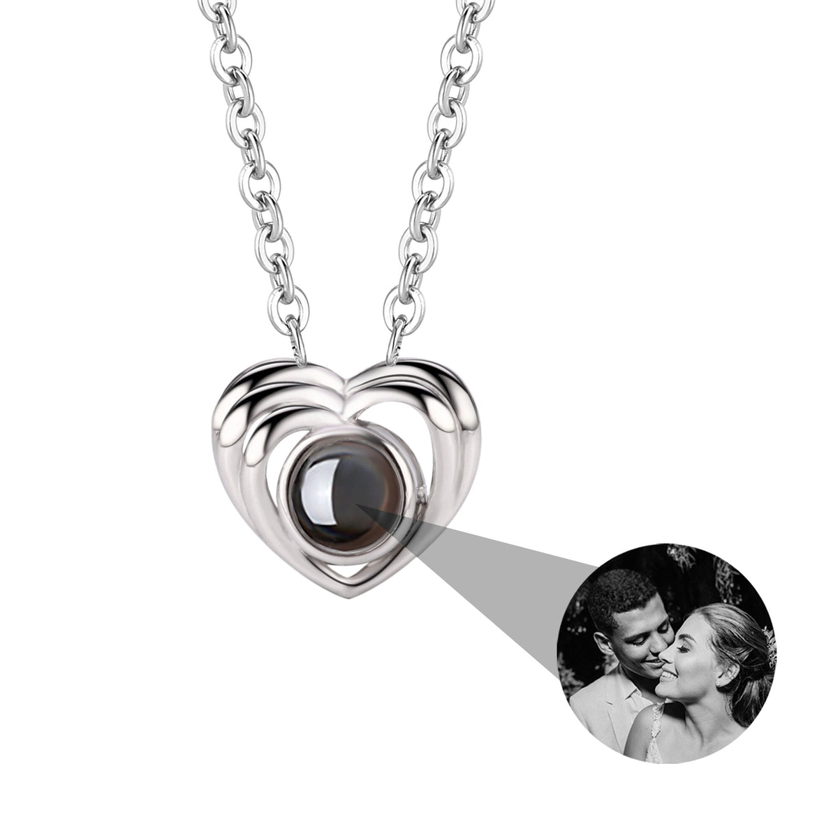 Customized photo necklace Projection Necklace Pendant For Lover Girlfriend - MERGE.DAY.1.FREESTYLE