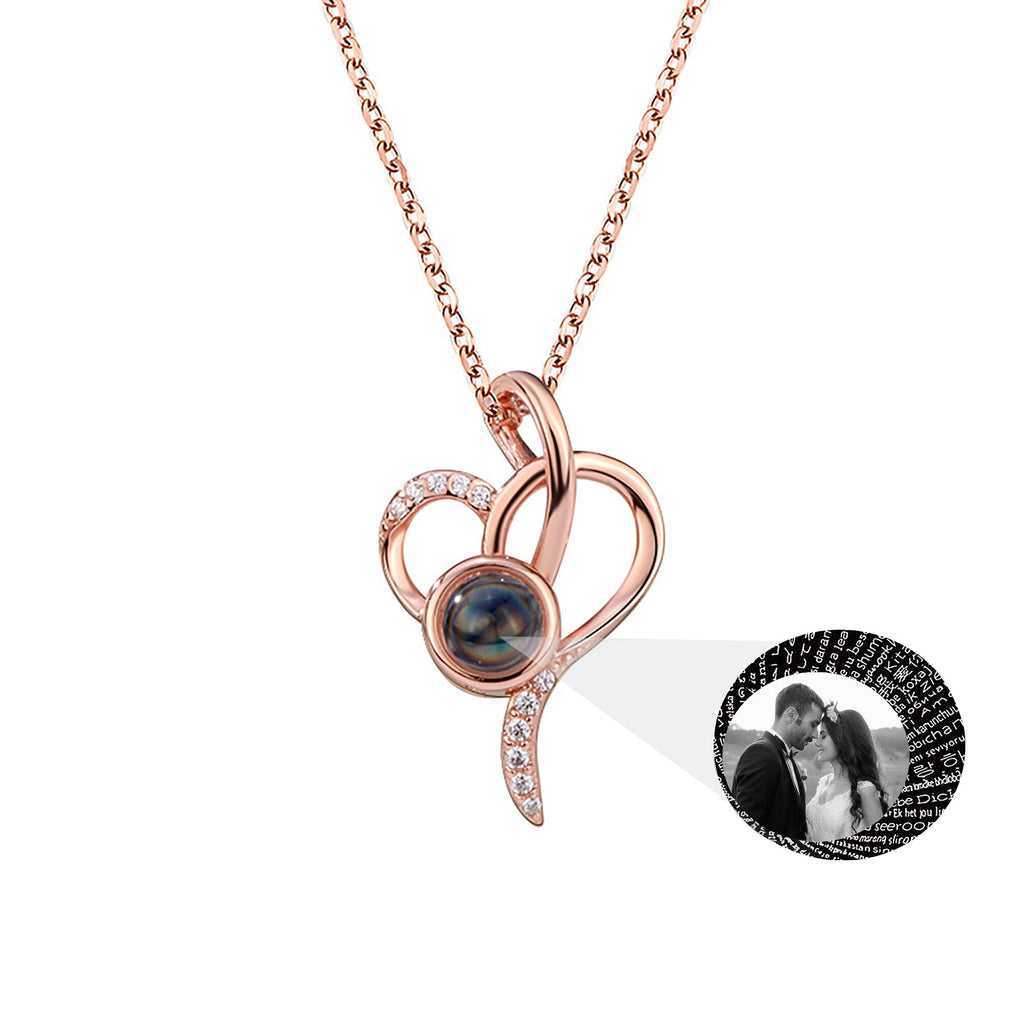 customizable Love photos Projection Necklace Pendant - MERGE.DAY.1.FREESTYLE