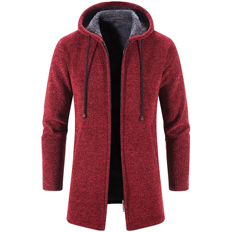Cashmere Men's Cardigan Chenille Outer Sweater Coat Windbreaker - MERGE.DAY.1.FREESTYLE