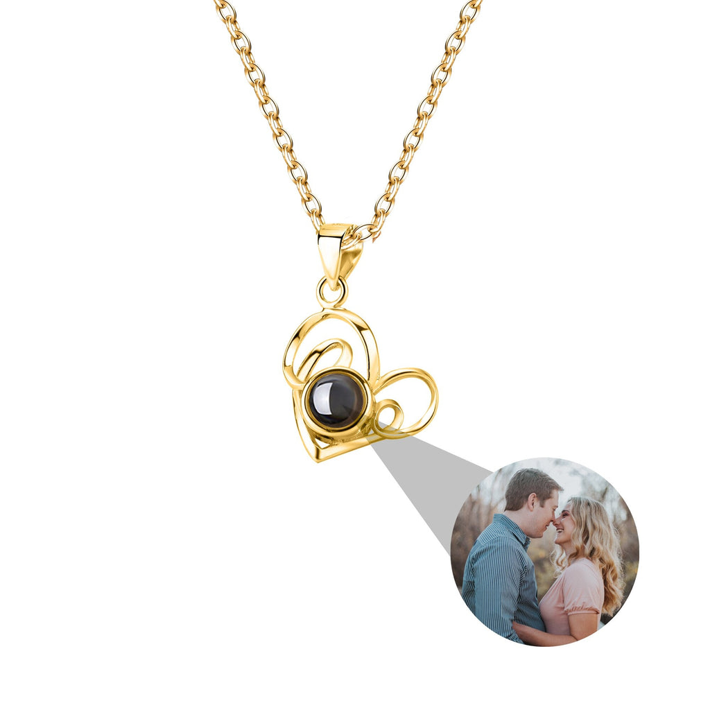 Necklace Round Heart Pendant Romantic Memory Projection Necklaces - MERGE.DAY.1.FREESTYLE