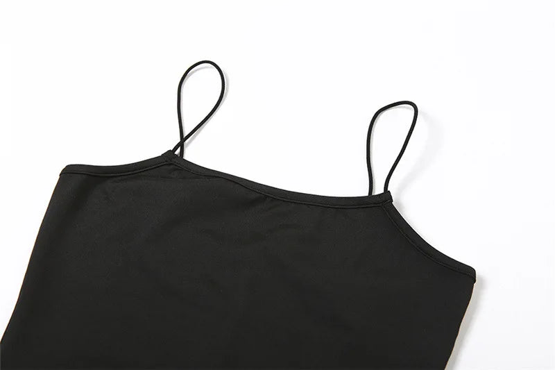 Solid Sleeveless Playsuit Club Streetwear - MERGE.DAY.1.FREESTYLE