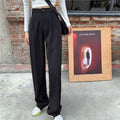 Striped Baggy Pants Women New High Waist Loose Straight Wide Leg Pants Female 2022 Summer - MERGE.DAY.1.FREESTYLE