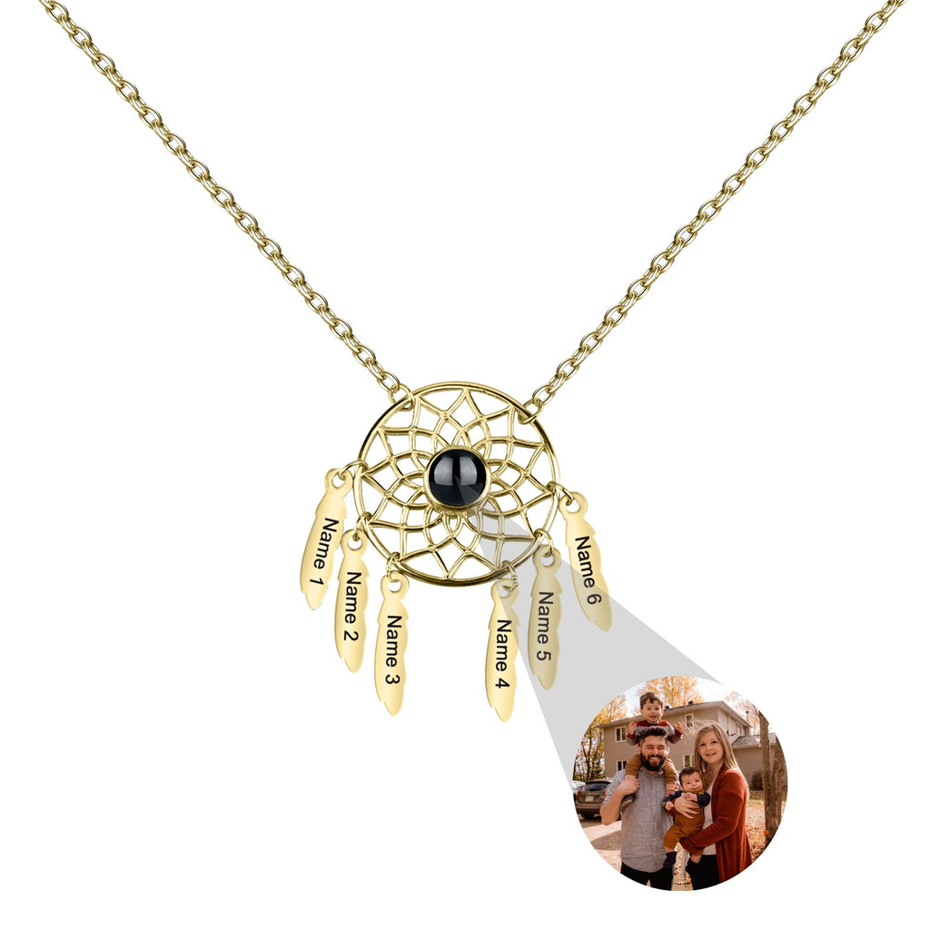 Customized Photo Dream catcher Projection Pendant Necklace - MERGE.DAY.1.FREESTYLE