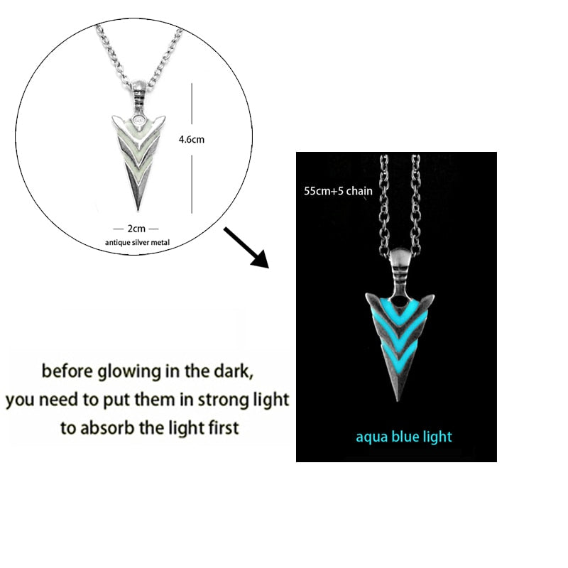 Luminous Dragon Necklace Glowing Night Fluorescence Silver Plated Glow In The Dark Necklace - MERGE.DAY.1.FREESTYLE