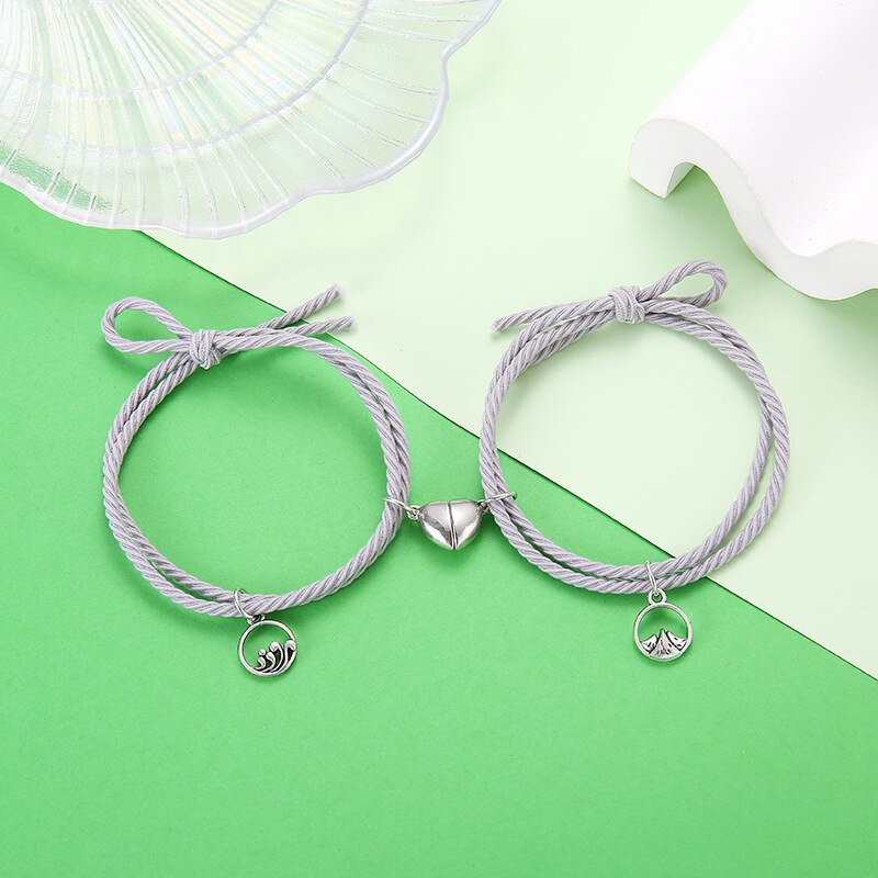 Magnet Paired Couple Bracelet For Lovers Distance Bracelet For Women Men - MERGE.DAY.1.FREESTYLE