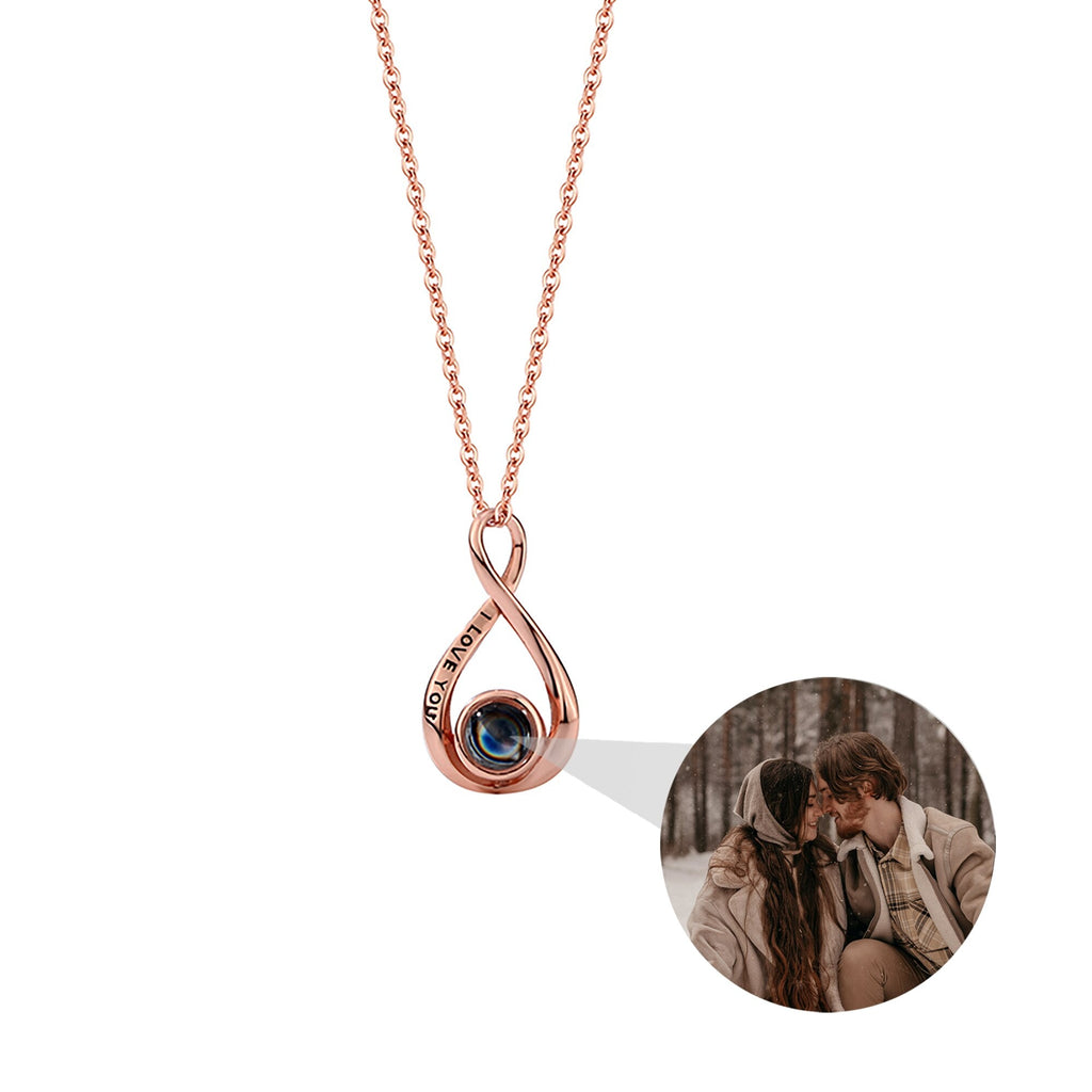 Customized 8-character Projection Necklace , Creative Photo Projection pendant - MERGE.DAY.1.FREESTYLE