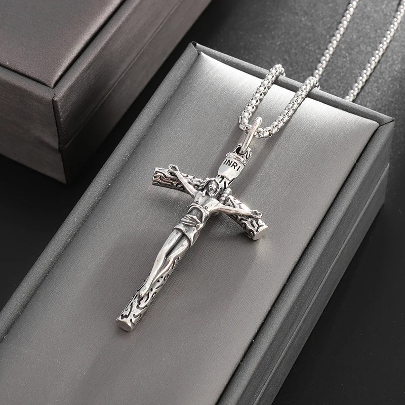 Christian Good Friday Cross Amulet Pendant Necklace - MERGE.DAY.1.FREESTYLE